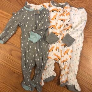 Cloud Island footed pajama bundle